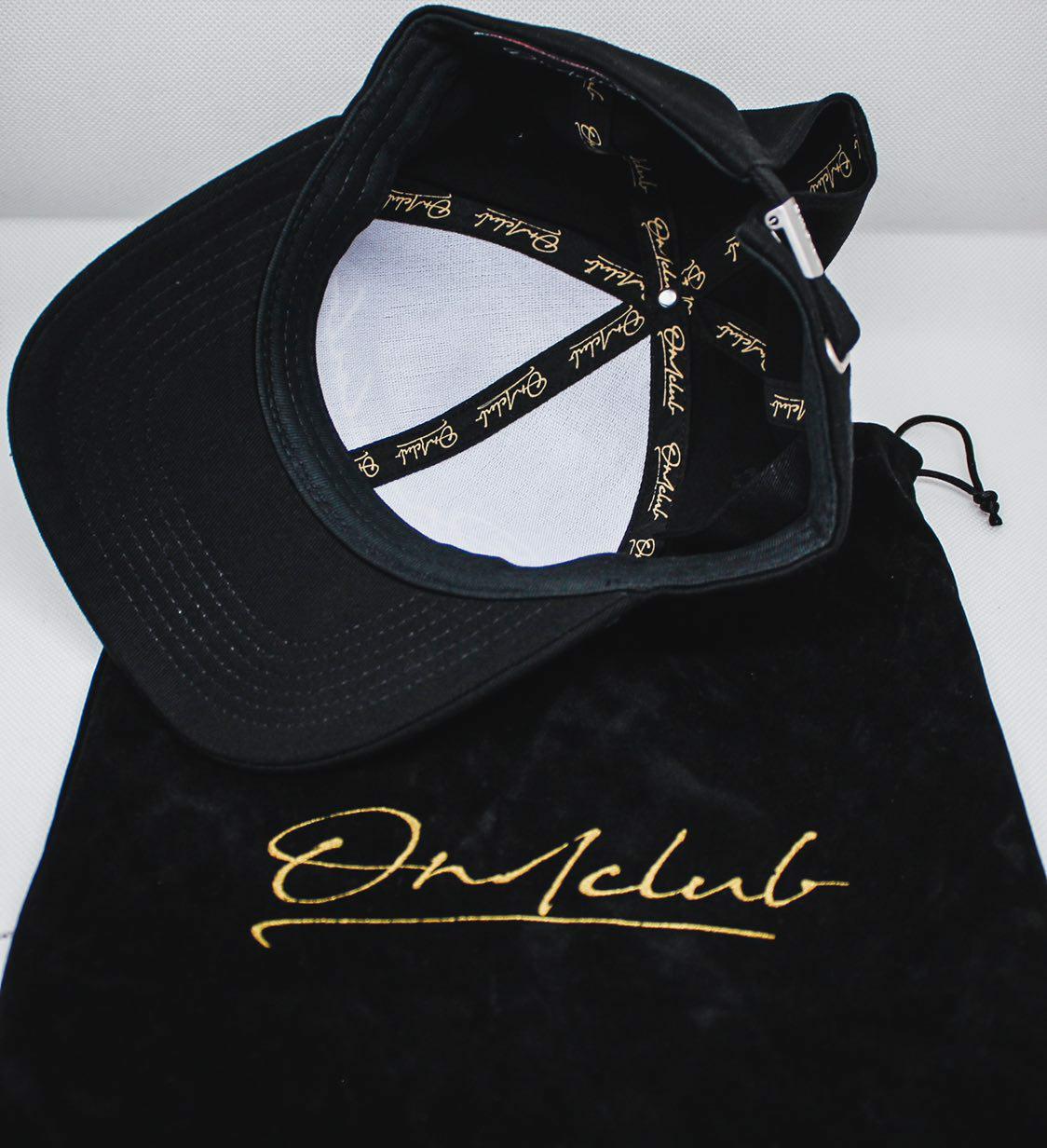 Gold Signature Black Baseball Cap