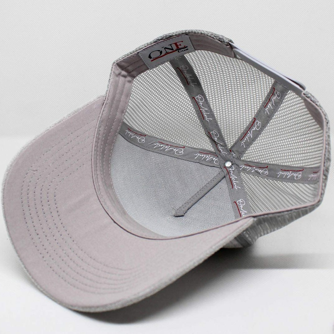Original Signature Grey Suede Trucker Cap