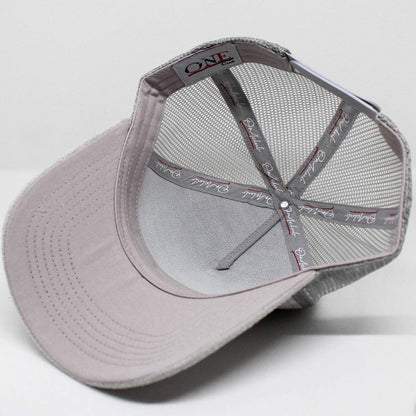 Original Signature Grey Suede Trucker Cap