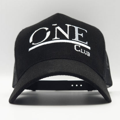 ONEclub Black Suede Trucker Cap