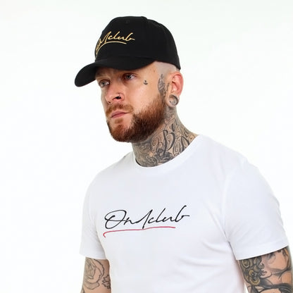 Gold Signature Black Baseball Cap