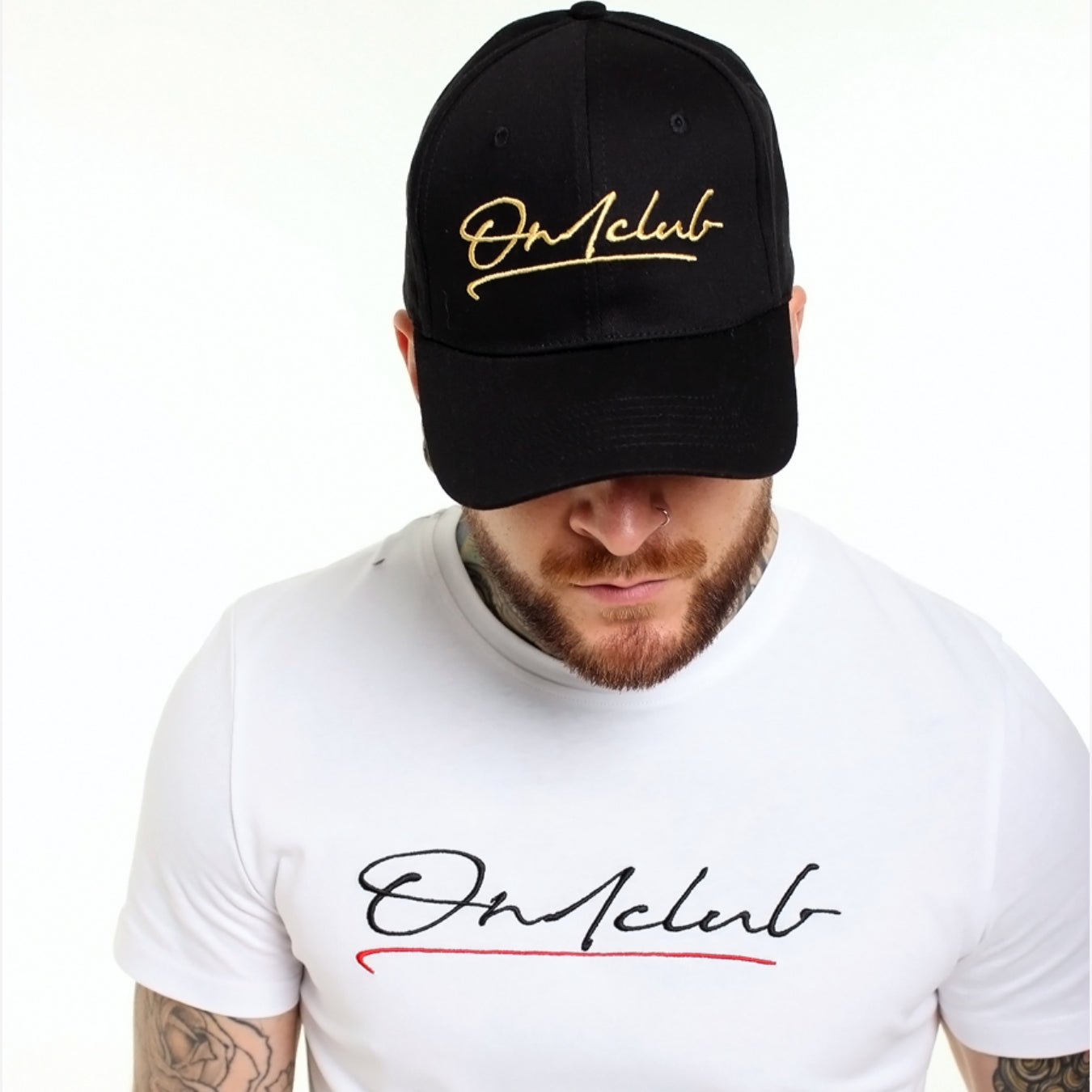 Gold Signature Black Baseball Cap