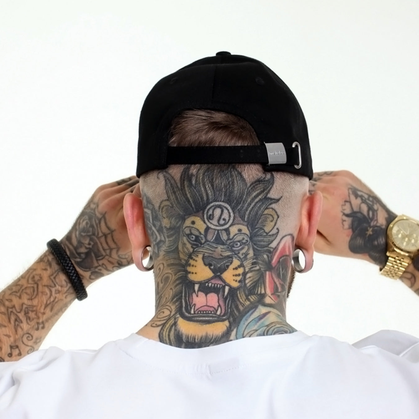 Gold Signature Black Baseball Cap