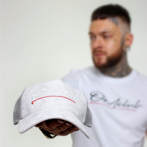 Original Signature Grey Suede Trucker Cap