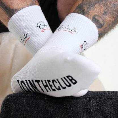 Signature Socks - White