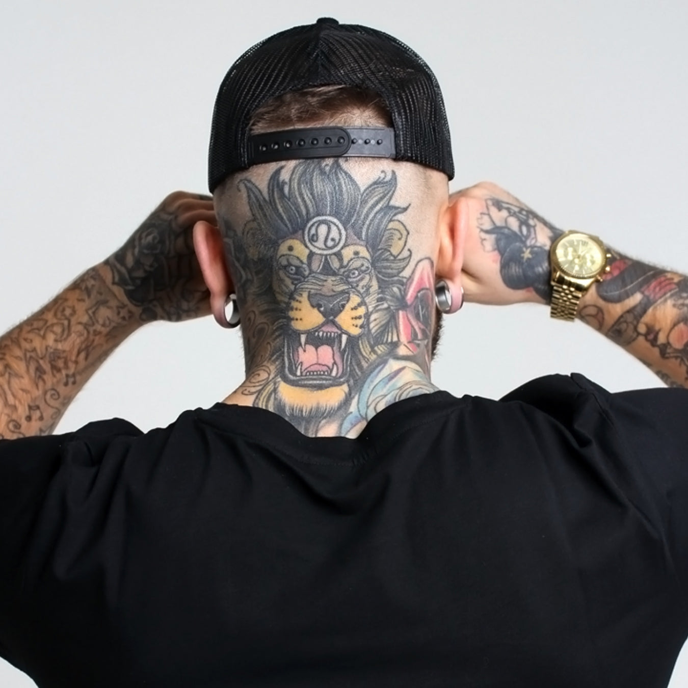 ONEclub Black Suede Trucker Cap