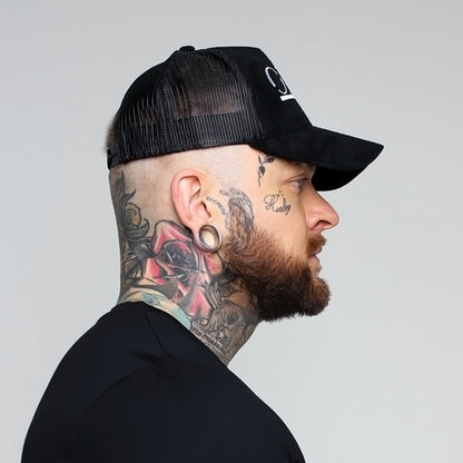 ONEclub Black Suede Trucker Cap