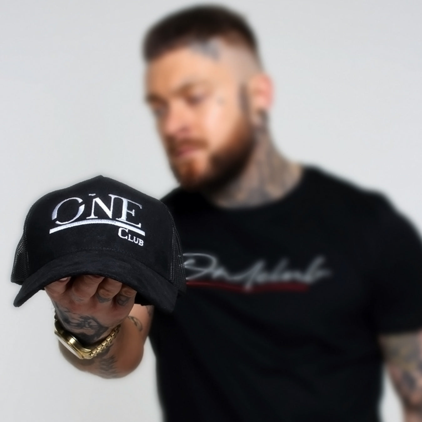ONEclub Black Suede Trucker Cap – ON1CLUB